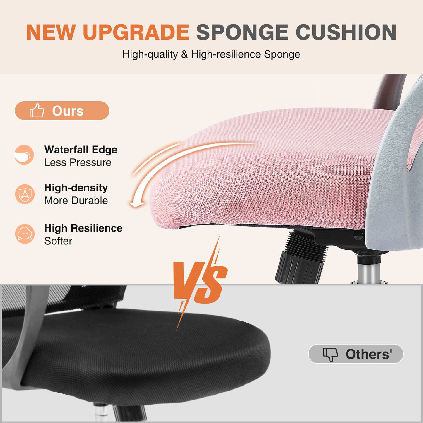 Tall Office Chair For Standing Desk With Adjustable Foot Ring,Counter Height Office Chairs